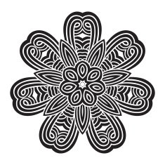 celtic knot pattern card mandala amulet N31