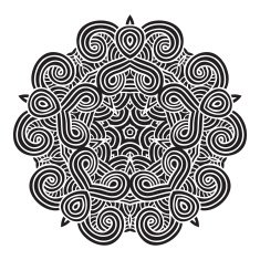 celtic knot pattern card mandala amulet N32