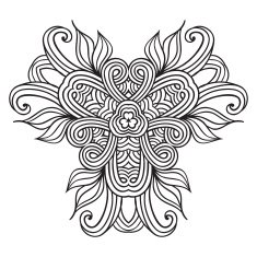 celtic knot pattern card mandala amulet N35