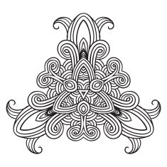 celtic knot pattern card mandala amulet N38