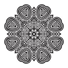 celtic knot pattern card mandala amulet N40