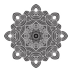 celtic knot pattern card mandala amulet N41