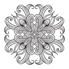 celtic knot pattern card mandala amulet N44