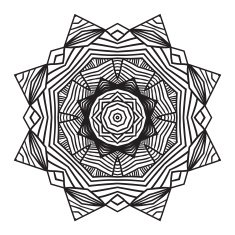 celtic knot pattern card mandala amulet N46