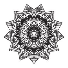 celtic knot pattern card mandala amulet N47