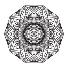 celtic knot pattern card mandala amulet N49