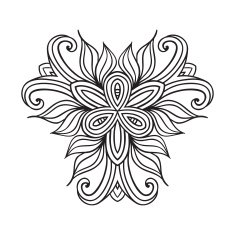celtic knot pattern card mandala amulet N50