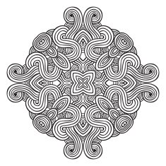 celtic knot pattern card mandala amulet N53