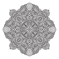 celtic knot pattern card mandala amulet N55