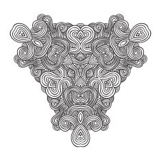 celtic knot pattern card mandala amulet N57
