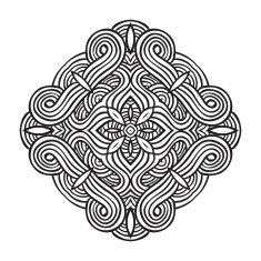 celtic knot pattern card mandala amulet N59