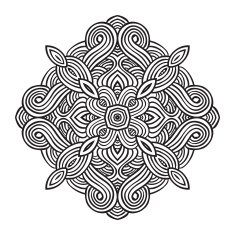 celtic knot pattern card mandala amulet N60