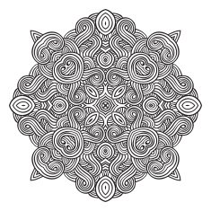 celtic knot pattern card mandala amulet N61