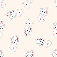 casino poker card cartoon seamless pattern background N2