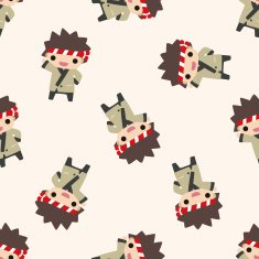 chef cartoon seamless pattern background N30