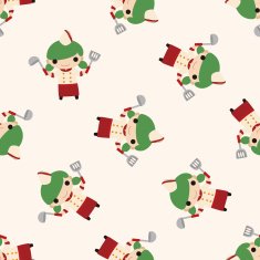 chef cartoon seamless pattern background N32