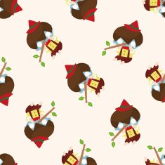 Pinocchio cartoon seamless pattern background