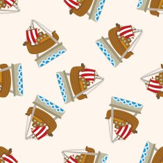 Amusement park facilities cartoon seamless pattern background N64