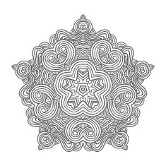 celtic knot pattern card mandala amulet N78