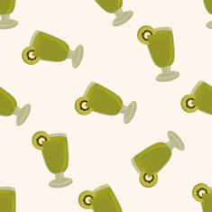 juice drink cartoon seamless pattern background N4