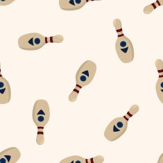Sports Equipment cartoon seamless pattern background N14