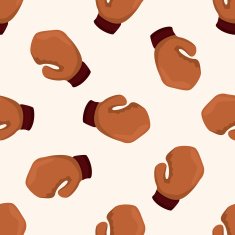Sports Equipment cartoon seamless pattern background N17