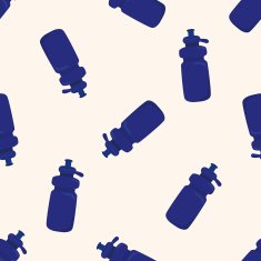 Sports Equipment cartoon seamless pattern background N18