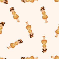 nurse cartoon seamless pattern background N8
