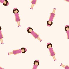 nurse cartoon seamless pattern background N9