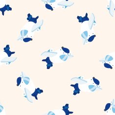 transportation airplane cartoon seamless pattern background N10
