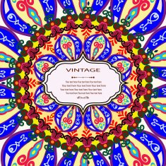 invitation mandala card N51