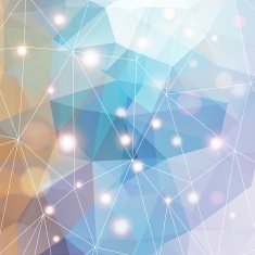 Polygonal abstract geometry background with shiny elements N13