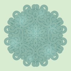 celtic knot pattern card mandala amulet N79