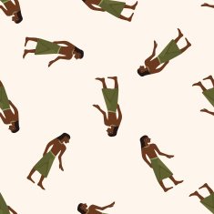 pharaoh cartoon seamless pattern background N25