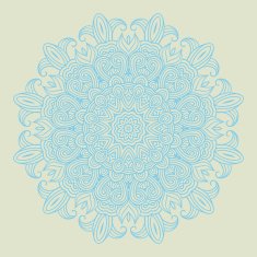 celtic knot pattern card mandala amulet N84