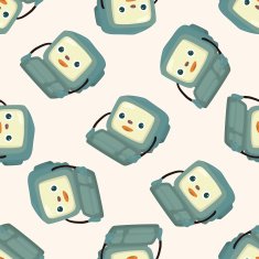 computer cartoon seamless pattern background N14
