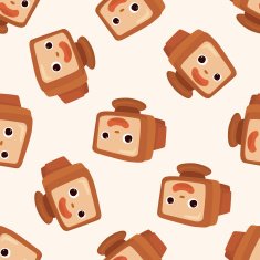 computer cartoon seamless pattern background N15