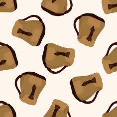travel bag cartoon seamless pattern background N6