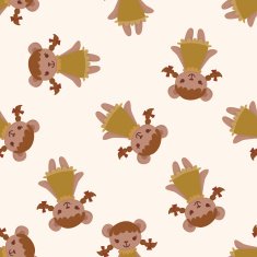 bear cartoon seamless pattern background