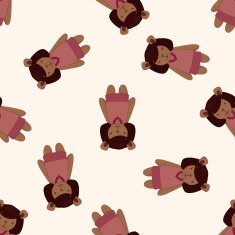 bear cartoon seamless pattern background N4