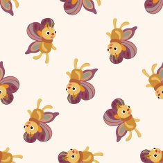 butterfly cartoon seamless pattern background N2