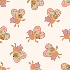 butterfly cartoon seamless pattern background N9