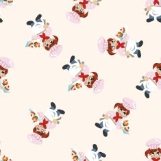 chef cartoon seamless pattern background N37