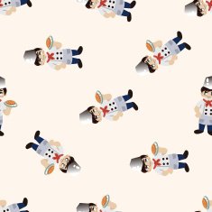 chef cartoon seamless pattern background N39