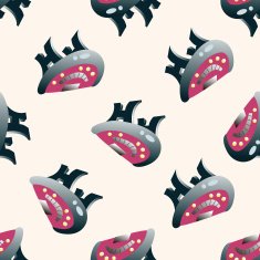 casino game table cartoon seamless pattern background N2