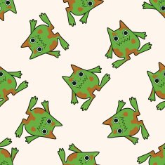 monster cartoon seamless pattern background N30