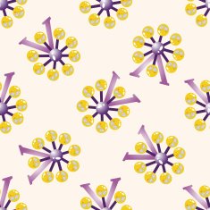 Amusement park facilities cartoon seamless pattern background N73