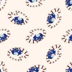 Amusement park facilities cartoon seamless pattern background N74