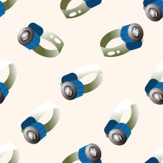 climbing equipment cartoon seamless pattern background N9