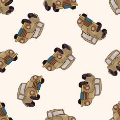 transportation car cartoon seamless pattern background N18